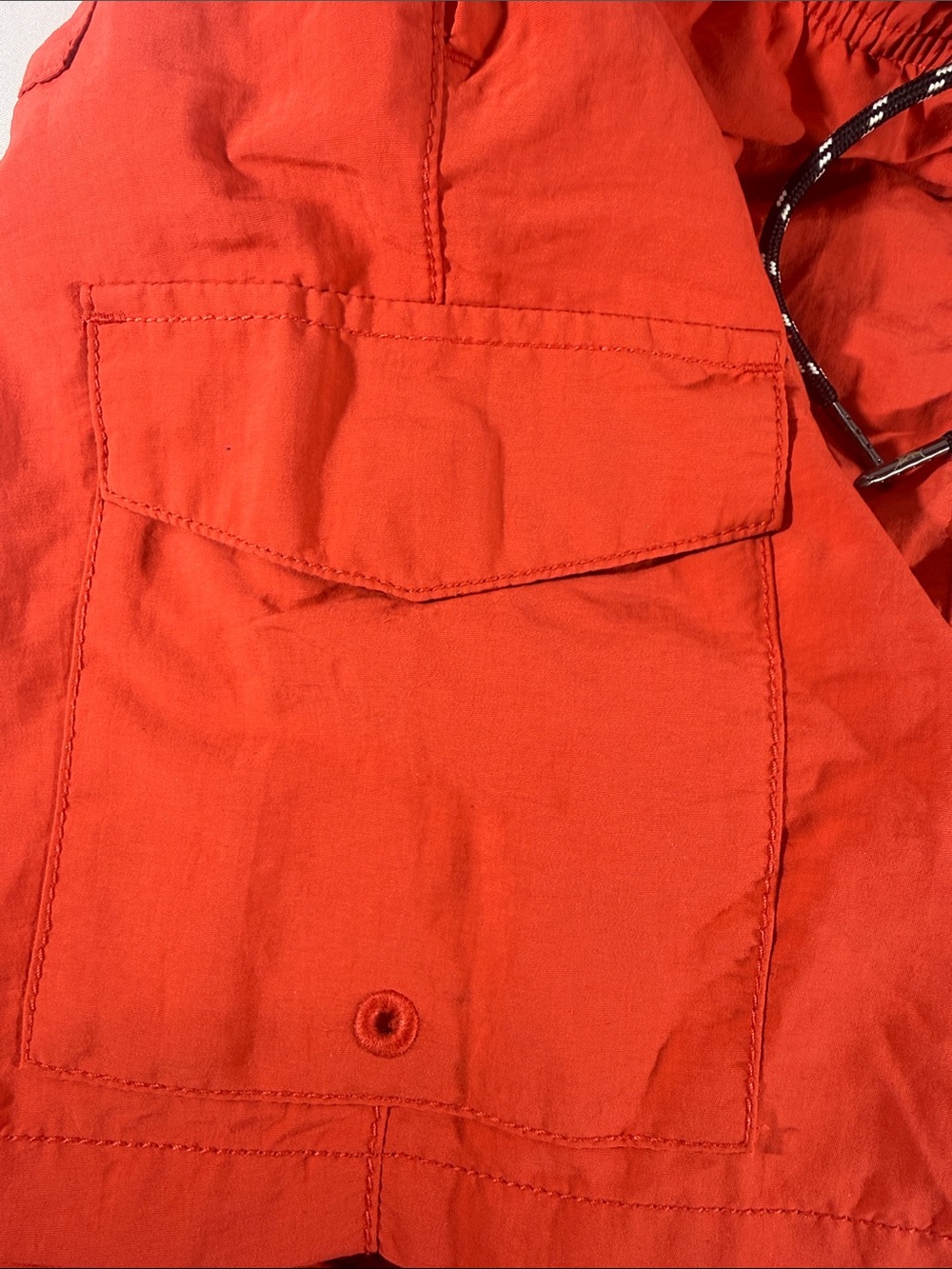 Tommy Bahama Men's orange Relax Swim Trunks with Black Drawstring - Picture 5 of 9
